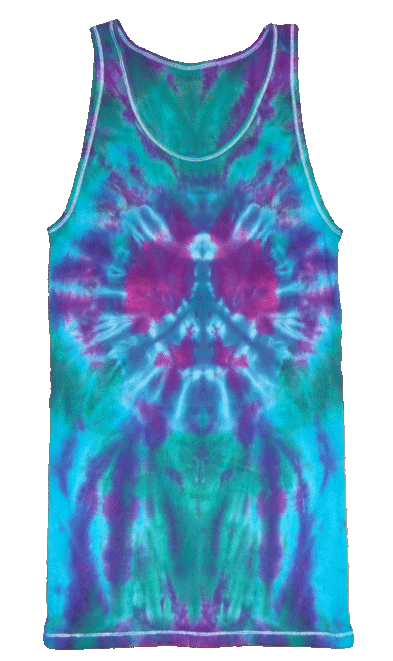 Tank Abstract Peace Sgn Teal